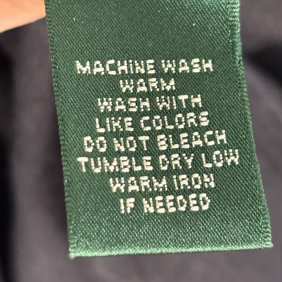 Lauren Ralph Lauren Women's Roll Tab Sleeve 100% Linen Shirt 2X Black Breathable - Picture 5 of 9